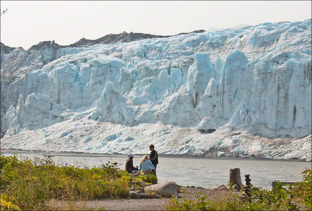 Childs Glacier from the Viewing Area